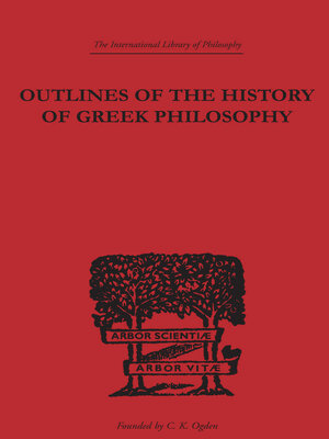 cover image of Outlines of the History of Greek Philosophy